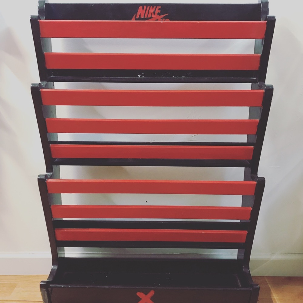 CUSTOM Jordan “Banned 1” Magazine Rack